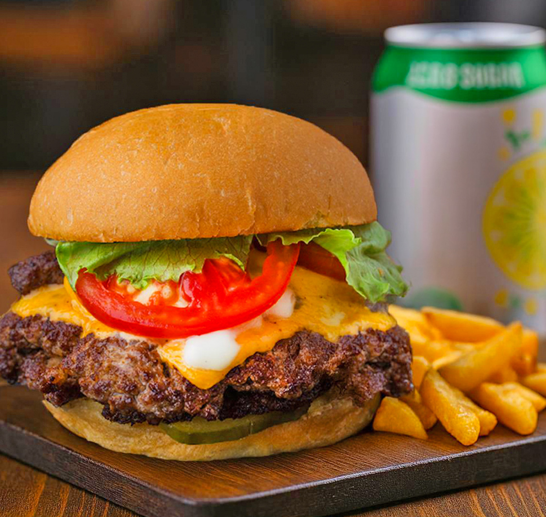 Flip Burger Wings Fries
