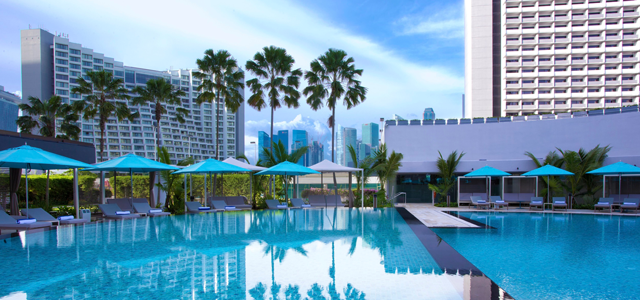 Poolside at Pan Pacific Singapore